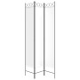 Biombo divisor de 3 paneles de tela blanco 120x220 cm de vidaXL, Divisores de ambientes - Ref: Foro24-350162, Precio: 39,36 €...