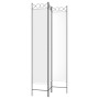 Biombo divisor de 3 paneles de tela blanco 120x220 cm de vidaXL, Divisores de ambientes - Ref: Foro24-350162, Precio: 39,36 €...