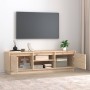 Mueble de TV de madera maciza de pino 140x35x40 cm de vidaXL, Muebles TV - Ref: Foro24-814314, Precio: 93,01 €, Descuento: %