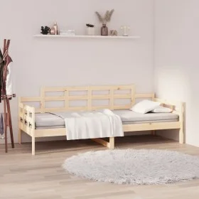 Sofá cama madera maciza de pino 80x200 cm de vidaXL, Camas y somieres - Ref: Foro24-820332, Precio: 93,94 €, Descuento: %