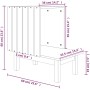 Casa para gatos de madera maciza de pino 60x36x60 cm de vidaXL, Mobiliario para gatos - Ref: Foro24-822452, Precio: 50,52 €, ...