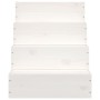 Escalera para mascotas madera maciza de pino blanco 40x49x47 cm de vidaXL, Escalones y rampas para mascotas - Ref: Foro24-822...