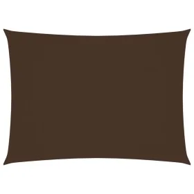 Toldo de vela rectangular tela Oxford marrón 4x5 m de vidaXL, Sombrillas - Ref: Foro24-135821, Precio: 64,92 €, Descuento: %