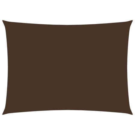 Toldo de vela rectangular tela Oxford marrón 4x5 m de vidaXL, Sombrillas - Ref: Foro24-135821, Precio: 66,25 €, Descuento: %