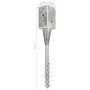 Ground spikes 2 units galvanized steel silver 8x8x57 cm by vidaXL, Spikes for anchoring in the ground - Ref: Foro24-145437, P...