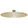 Cabezal de ducha redondo efecto lluvia acero inox dorado 20 cm de vidaXL, Cabezales de ducha - Ref: Foro24-147703, Precio: 27...