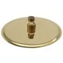 Round rain effect shower head in golden stainless steel, 20 cm. by vidaXL, shower heads - Ref: Foro24-147703, Price: 23,32 €,...