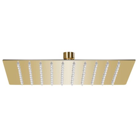 Cabezal ducha efecto lluvia acero inox cuadrado dorado 20x20 cm de vidaXL, Cabezales de ducha - Ref: Foro24-147708, Precio: 1...