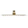Cabezal ducha efecto lluvia acero inox cuadrado dorado 20x20 cm de vidaXL, Cabezales de ducha - Ref: Foro24-147708, Precio: 1...