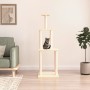 Rascador para gatos con postes de sisal color crema 149 cm de vidaXL, Mobiliario para gatos - Ref: Foro24-171741, Precio: 45,...
