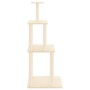 Rascador para gatos con postes de sisal color crema 149 cm de vidaXL, Mobiliario para gatos - Ref: Foro24-171741, Precio: 45,...