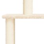 Rascador para gatos con postes de sisal color crema 149 cm de vidaXL, Mobiliario para gatos - Ref: Foro24-171741, Precio: 45,...