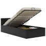 Cama canapé hidráulica con LED cuero sintético negro 90x200cm de vidaXL, Camas y somieres - Ref: Foro24-285540, Precio: 341,9...