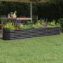 Jardinera arriate acero recubierto polvo antracita 260x40x36 cm de vidaXL, Maceteros y jardineras - Ref: Foro24-318881, Preci...