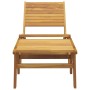 Silla de jardín con reposapiés de madera maciza de teca de vidaXL, Sillas de jardín - Ref: Foro24-319154, Precio: 267,37 €, D...