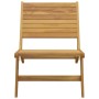 Silla de jardín con reposapiés de madera maciza de teca de vidaXL, Sillas de jardín - Ref: Foro24-319154, Precio: 267,37 €, D...
