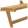 Silla de jardín con reposapiés de madera maciza de teca de vidaXL, Sillas de jardín - Ref: Foro24-319154, Precio: 267,37 €, D...