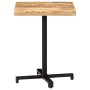 Mesa de bistró cuadrada madera de mango rugosa 60x60x75 cm de vidaXL, Mesas de cocina y de comedor - Ref: Foro24-320264, Prec...