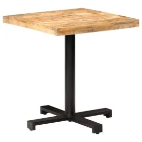Mesa de bistró cuadrada madera de mango rugosa 70x70x75 cm de vidaXL, Mesas de cocina y de comedor - Ref: Foro24-320266, Prec...