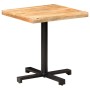 Mesa de bistró cuadrada madera de mango rugosa 70x70x75 cm de vidaXL, Mesas de cocina y de comedor - Ref: Foro24-320266, Prec...