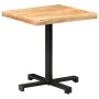 Square bistro table made of rough mango wood 70x70x75 cm by vidaXL, Kitchen and dining tables - Ref: Foro24-320266, Price: 18...