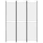 Biombo divisor de 3 paneles de tela blanco 150x200 cm de vidaXL, Divisores de ambientes - Ref: Foro24-350226, Precio: 40,72 €...