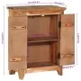 Aparador madera maciza acacia y reciclada 55x33x75 cm de vidaXL, Aparadores - Ref: Foro24-351601, Precio: 188,14 €, Descuento: %