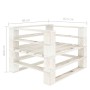 Sofá de jardín de palets madera con cojines crema de vidaXL, Sofás de exterior - Ref: Foro24-3052444, Precio: 107,34 €, Descu...