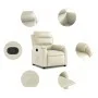 Relaxsessel aus cremefarbenem Kunstleder von vidaXL, Sessel - Ref: Foro24-373487, Preis: 221,25 €, Rabatt: %