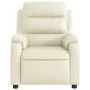 Relaxsessel aus cremefarbenem Kunstleder von vidaXL, Sessel - Ref: Foro24-373487, Preis: 221,25 €, Rabatt: %