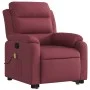 Sillón reclinable de masaje elevable tela rojo tinto de vidaXL, Sillones - Ref: Foro24-3204995, Precio: 351,05 €, Descuento: %