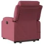 Sillón reclinable de masaje elevable tela rojo tinto de vidaXL, Sillones - Ref: Foro24-3204995, Precio: 351,05 €, Descuento: %