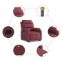 Sillón reclinable de masaje elevable tela rojo tinto de vidaXL, Sillones - Ref: Foro24-3204995, Precio: 351,05 €, Descuento: %