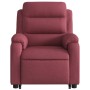 Sillón reclinable de masaje elevable tela rojo tinto de vidaXL, Sillones - Ref: Foro24-3204995, Precio: 323,35 €, Descuento: %