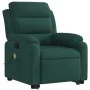 Sillón reclinable de masaje elevable terciopelo verde oscuro de vidaXL, Sillones - Ref: Foro24-3205105, Precio: 332,99 €, Des...