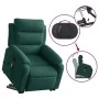Sillón reclinable de masaje elevable terciopelo verde oscuro de vidaXL, Sillones - Ref: Foro24-3205105, Precio: 332,99 €, Des...