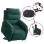Sillón reclinable de masaje elevable terciopelo verde oscuro de vidaXL, Sillones - Ref: Foro24-3205105, Precio: 321,09 €, Des...