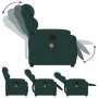 Sillón reclinable de masaje elevable terciopelo verde oscuro de vidaXL, Sillones - Ref: Foro24-3205105, Precio: 332,99 €, Des...