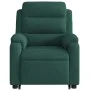 Sillón reclinable de masaje elevable terciopelo verde oscuro de vidaXL, Sillones - Ref: Foro24-3205105, Precio: 332,99 €, Des...