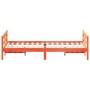Estructura cama con cabecero madera pino marrón cera 140x200 cm de vidaXL, Camas y somieres - Ref: Foro24-842789, Precio: 132...