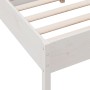 Estructura de cama con cabecero madera pino blanco 120x190 cm de vidaXL, Camas y somieres - Ref: Foro24-842775, Precio: 128,7...