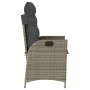 Sillones reclinable jardín y cojines 2 uds ratán sintético gris de vidaXL, Sillas de jardín - Ref: Foro24-365267, Precio: 249...