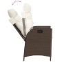 Set comedor de jardín 7 pzas con cojines ratán sintético marrón de vidaXL, Conjuntos de jardín - Ref: Foro24-3213118, Precio:...