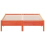 Estructura de cama madera maciza pino marrón cera 160x200 cm de vidaXL, Camas y somieres - Ref: Foro24-842693, Precio: 125,88...