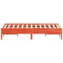 Estructura de cama madera maciza pino marrón cera 135x190 cm de vidaXL, Camas y somieres - Ref: Foro24-842721, Precio: 105,27...