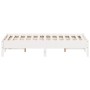 Estructura de cama madera maciza de pino blanco 120x190 cm de vidaXL, Camas y somieres - Ref: Foro24-842723, Precio: 114,15 €...