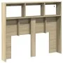 Bettkopfteil mit LED Sonoma-Eiche 120x17x102 cm von vidaXL, Kopf- und Fußteile - Ref: Foro24-839191, Preis: 83,31 €, Rabatt: %