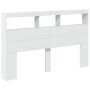 Cabecero de cama con LED blanco 160x17x102 cm de vidaXL, Cabeceros y pies de cama - Ref: Foro24-839203, Precio: 115,52 €, Des...