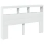 Cabecero de cama con LED blanco 160x17x102 cm de vidaXL, Cabeceros y pies de cama - Ref: Foro24-839203, Precio: 113,34 €, Des...