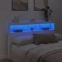 Bettkopfteil mit weißer LED 160x17x102 cm von vidaXL, Kopf- und Fußteile - Ref: Foro24-839203, Preis: 113,34 €, Rabatt: %